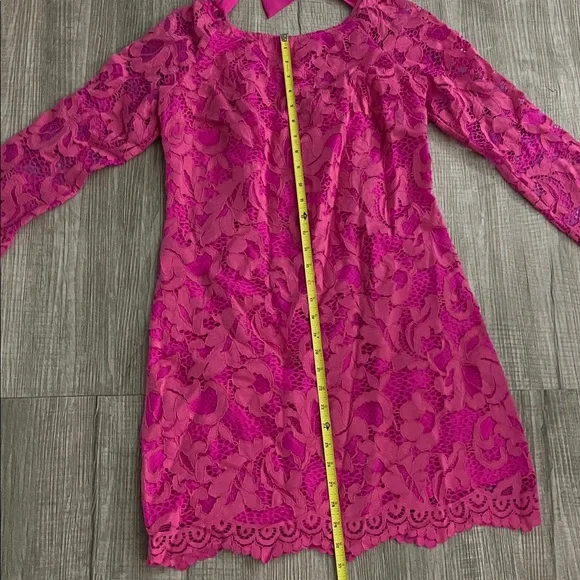 Lilly Pulitzer Bright Pink Lace Mini Dress - Picture 5 of 14
